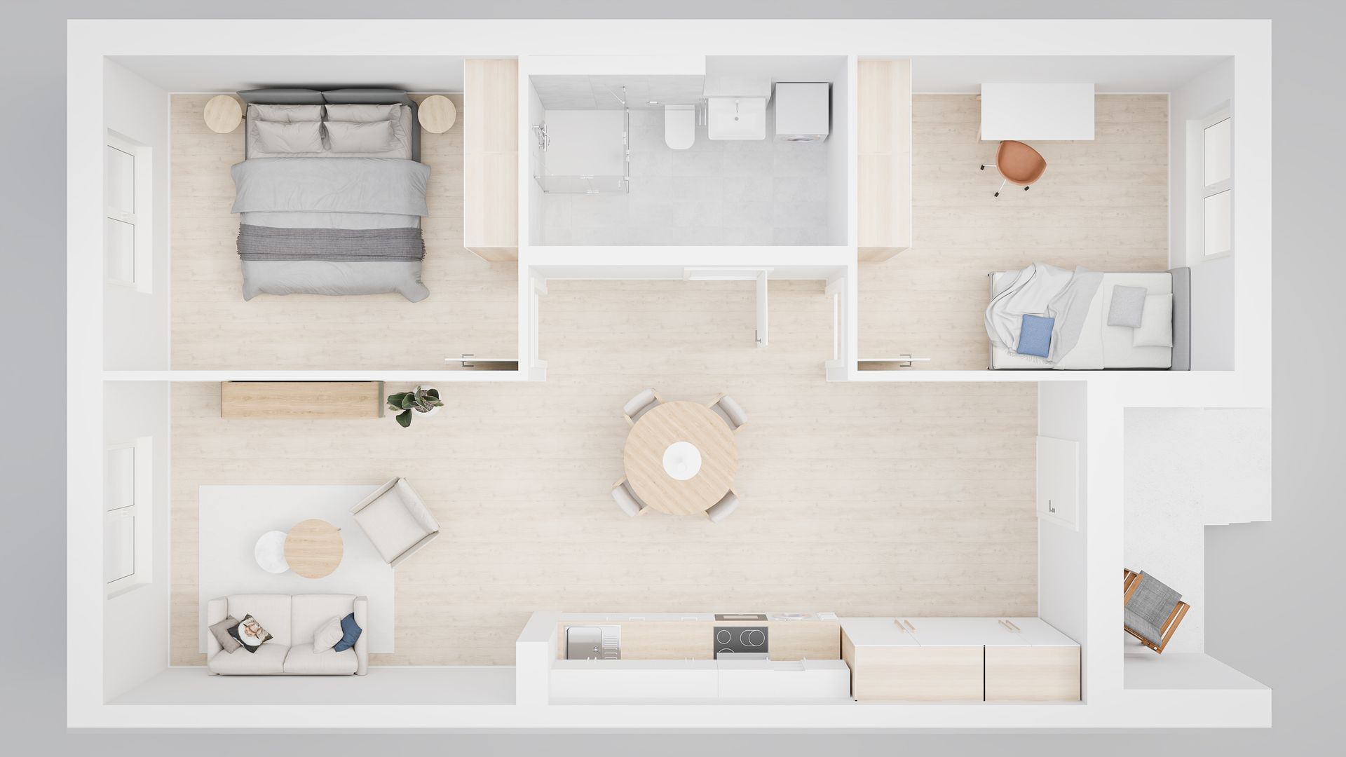 3-Zimmer-Wohnung in Augsburg / Schallerstraße